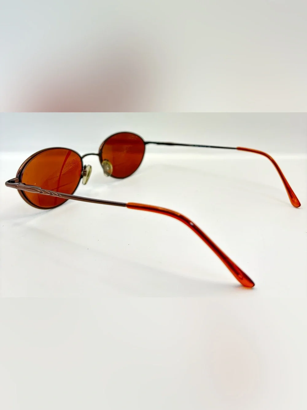 Caravaggio C105 Brown Oval Metal Sunglasses Frames Only